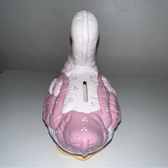Vintage Painted Ceramic Goose Coin Bank - Picture 7 of 9